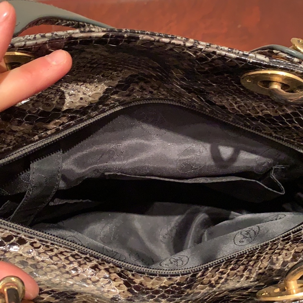 Teras Python Style Shoulder Bag - image 4